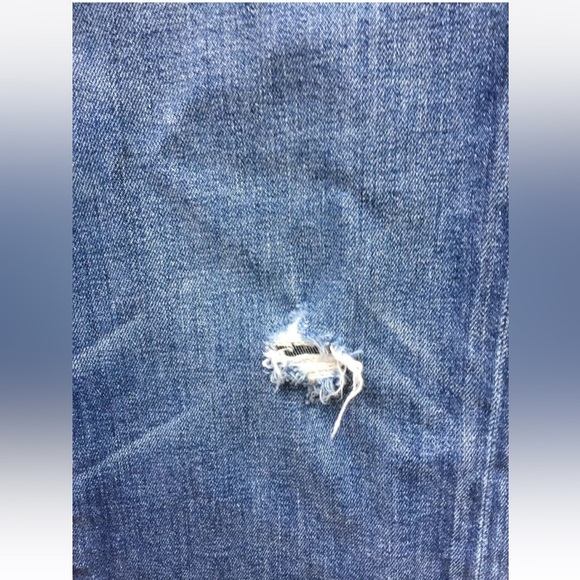 J. Crew Vintage Crop Jeans in Rhodes Medium Wash Frayed Distressed Size 31 - Picture 5 of 11